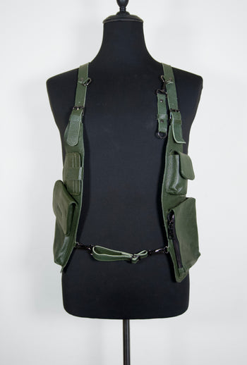 Clint cuero verde militar