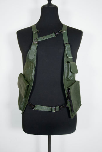 Clint cuero verde militar