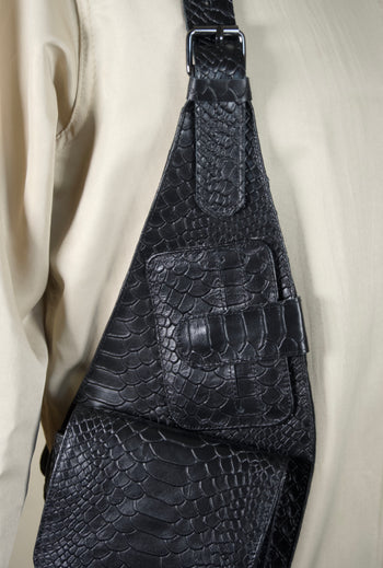 Clint cuero snake black